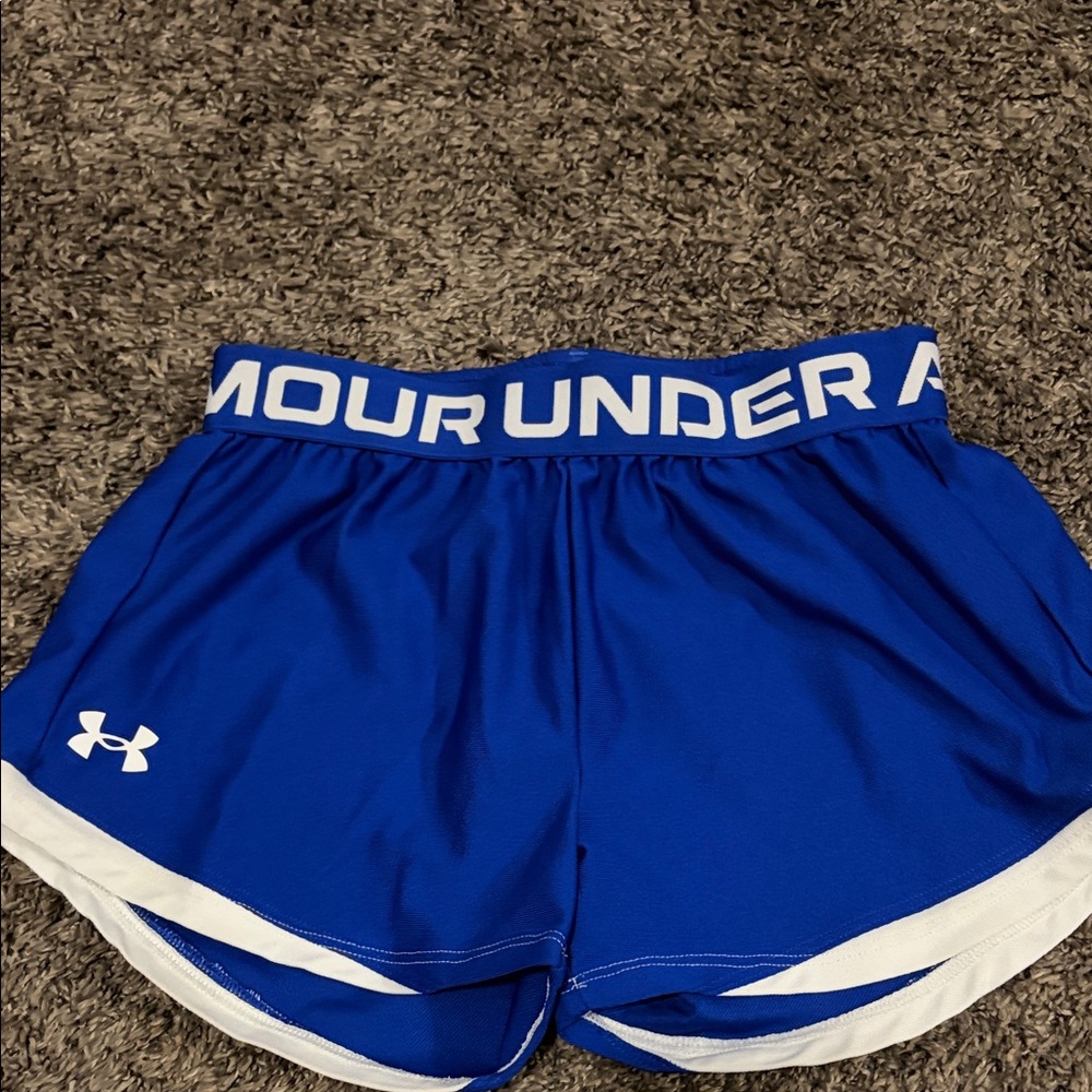 Under Armour Kids Blue and White Athletic Shorts